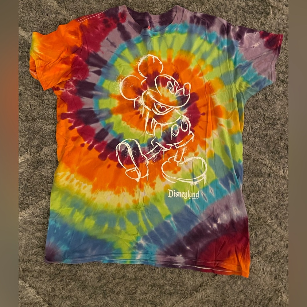 Tie dye Disney/Hanes shirt.